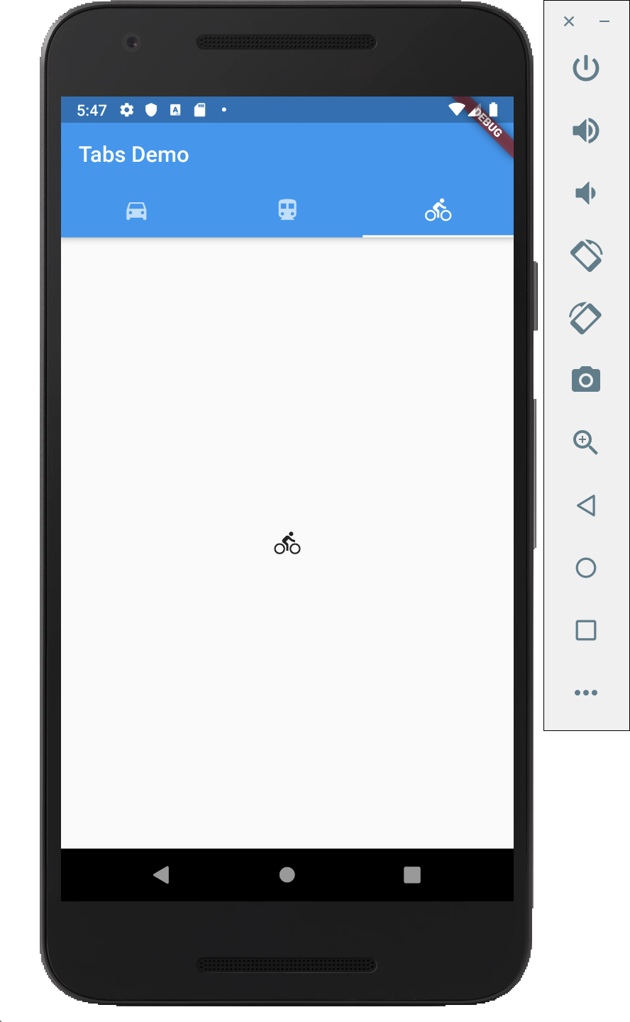 Flutter - Design - Work with tabs! - confinalst image.